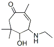 2-Cyclohepten-1-one, 4-(ethylamino)-5-hydroxy-2,6,6-trimethyl- (9CI) 구조식 이미지