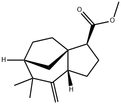 methyl [3S-(3alpha,3aalpha,6alpha,8aalpha)]-octahydro-7,7-dimethyl-8-methylene-1H-3a,6-methanoazulene-3-carboxylate Structure