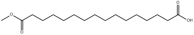 Hexadecanedioic acid 1-methyl ester Structure