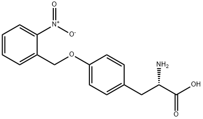 (S)-2-aMino-3-(4-((2-nitrobenzyl)oxy)phenyl)propanoic acid hydrochloride 구조식 이미지