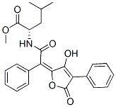 N-[(3-Hydroxy-5-oxo-4-phenylfuran-2(5H)-ylidene)phenylacetyl]-L-leucine methyl ester Structure