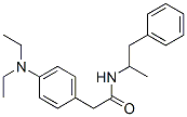 2-(4-Diethylaminophenyl)-N-(1-methyl-2-phenylethyl)acetamide Structure