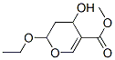 2H-Pyran-5-carboxylicacid,2-ethoxy-3,4-dihydro-4-hydroxy-,methylester(9CI) Structure