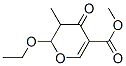 2H-Pyran-5-carboxylicacid,2-ethoxy-3,4-dihydro-3-methyl-4-oxo-,methylester(9CI) Structure