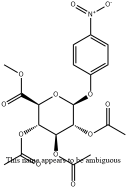 메틸-((4-니트로페닐)-2,3,4-TRI-O-아세틸-베타-D-글루코피라노사이드)우로네이트 구조식 이미지