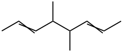 4,5-디메틸-2,6-옥타디엔. 구조식 이미지