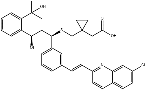 21(R)-하이드록시몬테루카스트 구조식 이미지