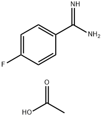 4-FLUOROBENZAMIDINE ACETATE Structure