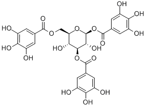 1,3,6-TRI-O-GALLOYL-B-D-GLUCOSE 구조식 이미지