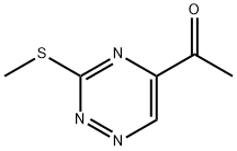 Ethanone, 1-[3-(methylthio)-1,2,4-triazin-5-yl]- (9CI) 구조식 이미지