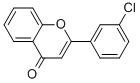 2-(3-CHLOROPHENYL)-4H-CHROMEN-4-ONE 구조식 이미지