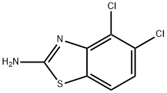 2-Amino-4,5-dichlorobenzothiazole. 구조식 이미지