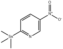 5-Nitro-2-(trimethylstannyl)-pyridine Structure