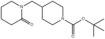 1-Boc-4-(2-옥소-피페리딘-1-일메틸)피페리딘 구조식 이미지