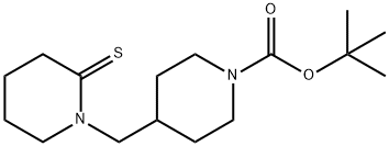 1-Boc-4-(2-티옥소피페리딘-1-일메틸)피페리딘 구조식 이미지