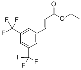 3,5-BIS(TRIFLUORO-METHYL)CINNAMIC ETHYL ESTER Structure