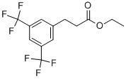 3-(3,5-BIS-TRIFLUOROMETHYL-PHENYL)-PROPIONIC ACID ETHYL ESTER Structure