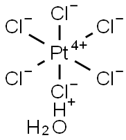CHLOROPLATINIC ACID HEXAHYDRATE Structure