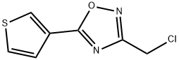3-(클로로메틸)-5-(3-티에닐)-1,2,4-옥사디아졸 구조식 이미지