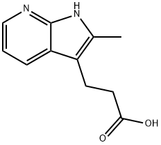 1H-Pyrrolo[2,3-b]pyridine-3-propionic acid, 2-methyl- (8CI) Structure