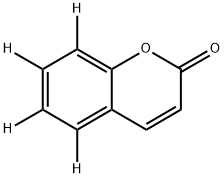 COUMARIN-5,6,7,8-D4 Structure