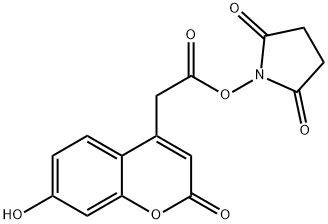 N-석시니미딜7-하이드록시-4-쿠마리닐-AC 구조식 이미지