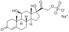 하이드로코르티손21-(황산나트륨) 구조식 이미지