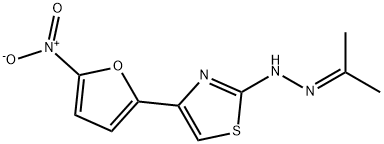 2-(2-ISOPROPYLIDENEHYDRAZINO)-4-(5-NITRO-2-FURYL)THIAZOLE 구조식 이미지