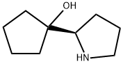 Cyclopentanol, 1-(2-pyrrolidinyl)-, (R)- (9CI) Structure