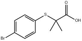 2-[(4-BROMOPHENYL)THIO]-2-METHYL-PROPANOIC ACID Structure