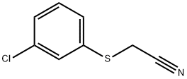 [(3-Chlorophenyl)thio]acetonitrile 구조식 이미지