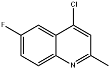 4-CHLORO-6-FLUORO-2-METHYLQUINOLINE 구조식 이미지