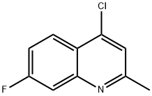 4-CHLORO-7-FLUORO-2-METHYLQUINOLINE Structure