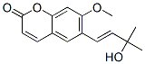6-[(E)-3-Hydroxy-3-methyl-1-butenyl]-7-methoxy-2H-1-benzopyran-2-one Structure