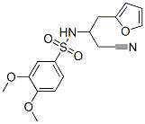 벤젠술폰아미드,3,4-디메톡시-N-(2-시아노에틸)-N-테트라히드로푸르푸리l- 구조식 이미지