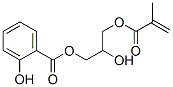 Salicylic acid 2-hydroxy-3-(methacryloyloxy)propyl ester Structure