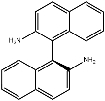 (S)-(-)-2,2'-Diamino-1,1'-binaphthalene 구조식 이미지