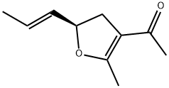 Ethanone, 1-[4,5-dihydro-2-methyl-5-(1-propenyl)-3-furanyl]-, [R-(E)]- (9CI) Structure