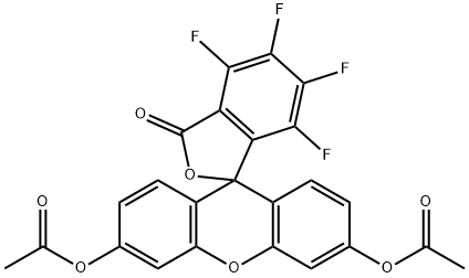 3 4 5 6-TETRAFLUOROFLUORESCEIN DIACETAT& Structure