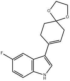 3-(1,4-Dioxa-spiro[4,5]dec-7-en-8-yl)-5-fluoro-1H-indole Structure