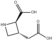 3-아제티딘아세트산,2-카르복시-,(2R-트랜스)-(9CI) 구조식 이미지
