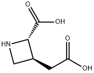 (2S,3S)-TRANS-3-(CARBOXYMETHYL)-AZETIDINE-2-ACETIC ACID Structure