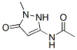 Acetamide,  N-(2,5-dihydro-1-methyl-5-oxo-1H-pyrazol-3-yl)- 구조식 이미지