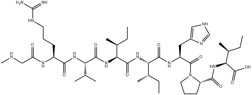 (SAR1,ILE4,8)-안지오텐신II 구조식 이미지