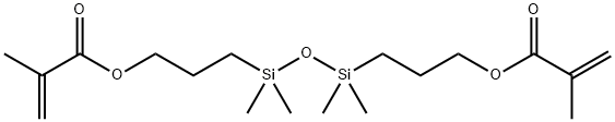 1,3-Bis(3-methacryloxypropyl)tetramethyldisiloxane 구조식 이미지