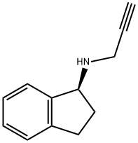 (S)-2,3-DIHYDRO-N-METHYL-N-2-PROPYNYL-1H-인덴-1-아민 구조식 이미지