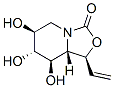 3H-Oxazolo[3,4-a]pyridin-3-one, 1-ethenylhexahydro-6,7,8-trihydroxy-, (1S,6S,7R,8R,8aS)- (9CI) 구조식 이미지