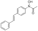 N-hydroxy-4-acetylaminostilbene Structure