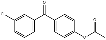 4-ACETOXY-3'-CHLOROBENZOPHENONE Structure