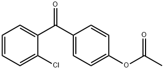 4-ACETOXY-2'-CHLOROBENZOPHENONE Structure